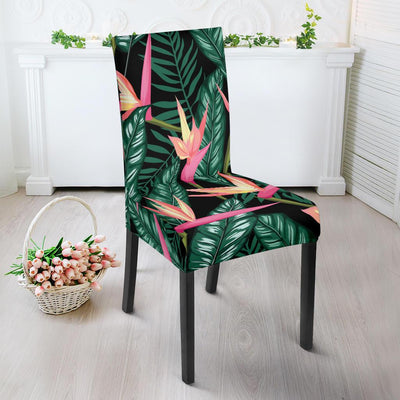 Bird Of Paradise Pattern Print Design BOP03 Dining Chair Slipcover-JORJUNE.COM