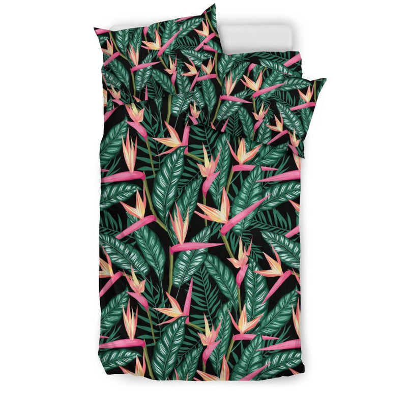 Bird Of Paradise Pattern Print Design BOP03 Duvet Cover Bedding Set-JORJUNE.COM