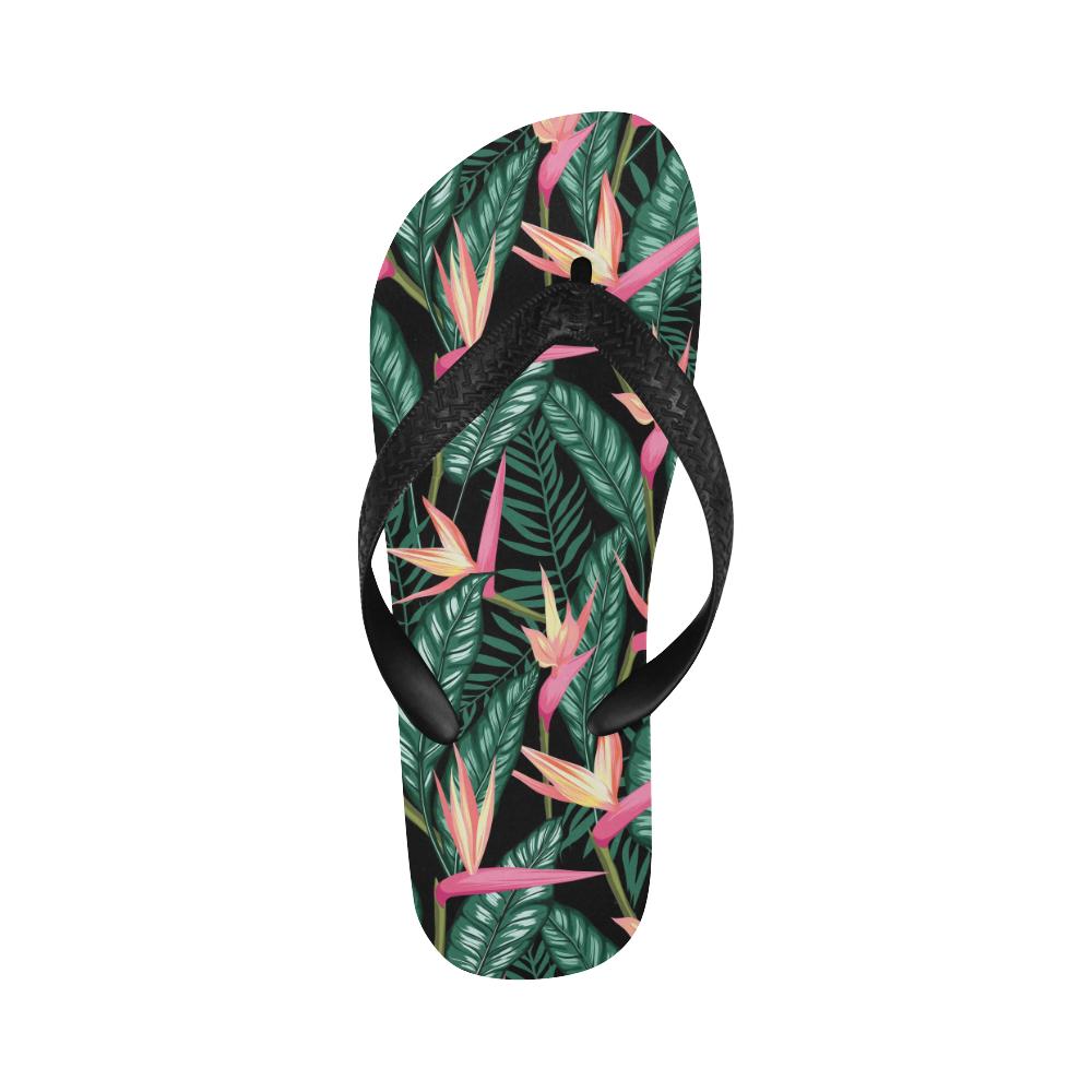 Bird Of Paradise Pattern Print Design BOP03 Flip Flops-JorJune