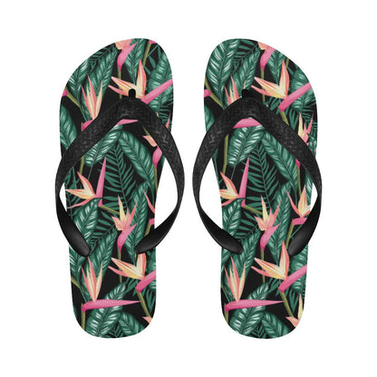 Bird Of Paradise Pattern Print Design BOP03 Flip Flops-JorJune