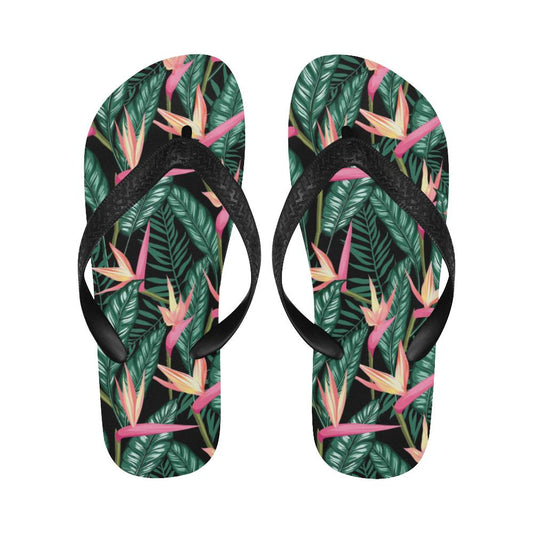 Bird Of Paradise Pattern Print Design BOP03 Flip Flops-JorJune