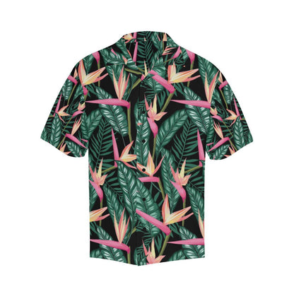 Bird Of Paradise Pattern Print Design BOP03 Men Hawaiian Shirt-JorJune