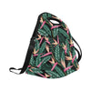 Bird Of Paradise Pattern Print Design BOP03 Neoprene Lunch Bag-JorJune