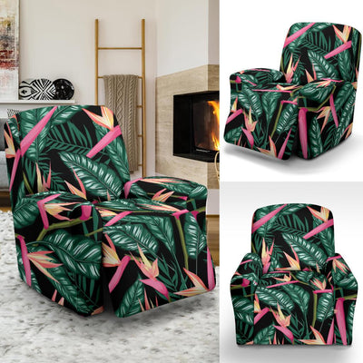 Bird Of Paradise Pattern Print Design BOP03 Recliner Slipcover-JORJUNE.COM