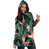 Bird Of Paradise Pattern Print Design BOP03 Women Hoodie Dress