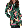 Bird Of Paradise Pattern Print Design BOP03 Women Hoodie Dress