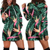 Bird Of Paradise Pattern Print Design BOP03 Women Hoodie Dress