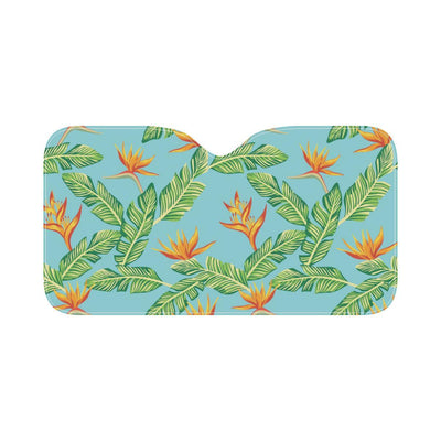 Bird Of Paradise Pattern Print Design BOP04 Car Sun Shade-JorJune