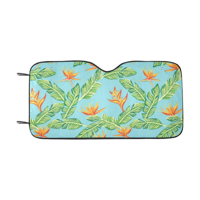 Bird Of Paradise Pattern Print Design BOP04 Car Sun Shade-JorJune