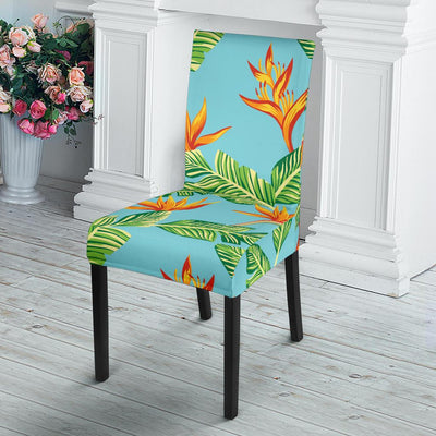 Bird Of Paradise Pattern Print Design BOP04 Dining Chair Slipcover-JORJUNE.COM