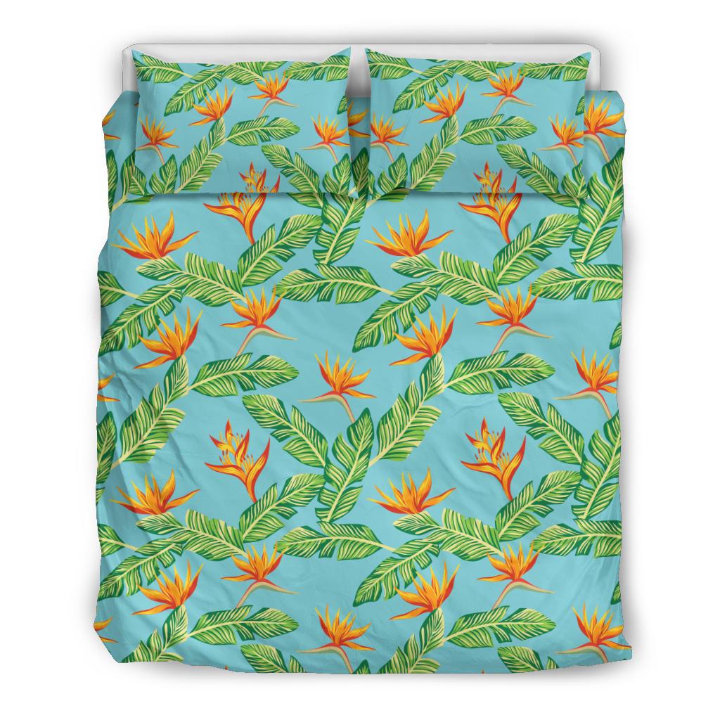 Bird Of Paradise Pattern Print Design BOP04 Duvet Cover Bedding Set-JORJUNE.COM