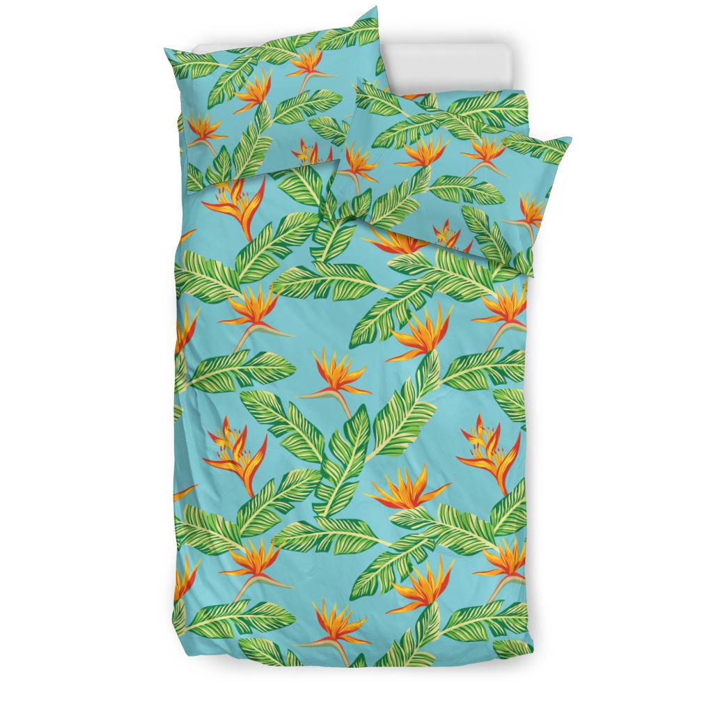 Bird Of Paradise Pattern Print Design BOP04 Duvet Cover Bedding Set-JORJUNE.COM