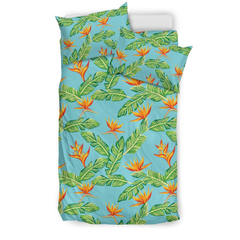 Bird Of Paradise Pattern Print Design BOP04 Duvet Cover Bedding Set-JORJUNE.COM