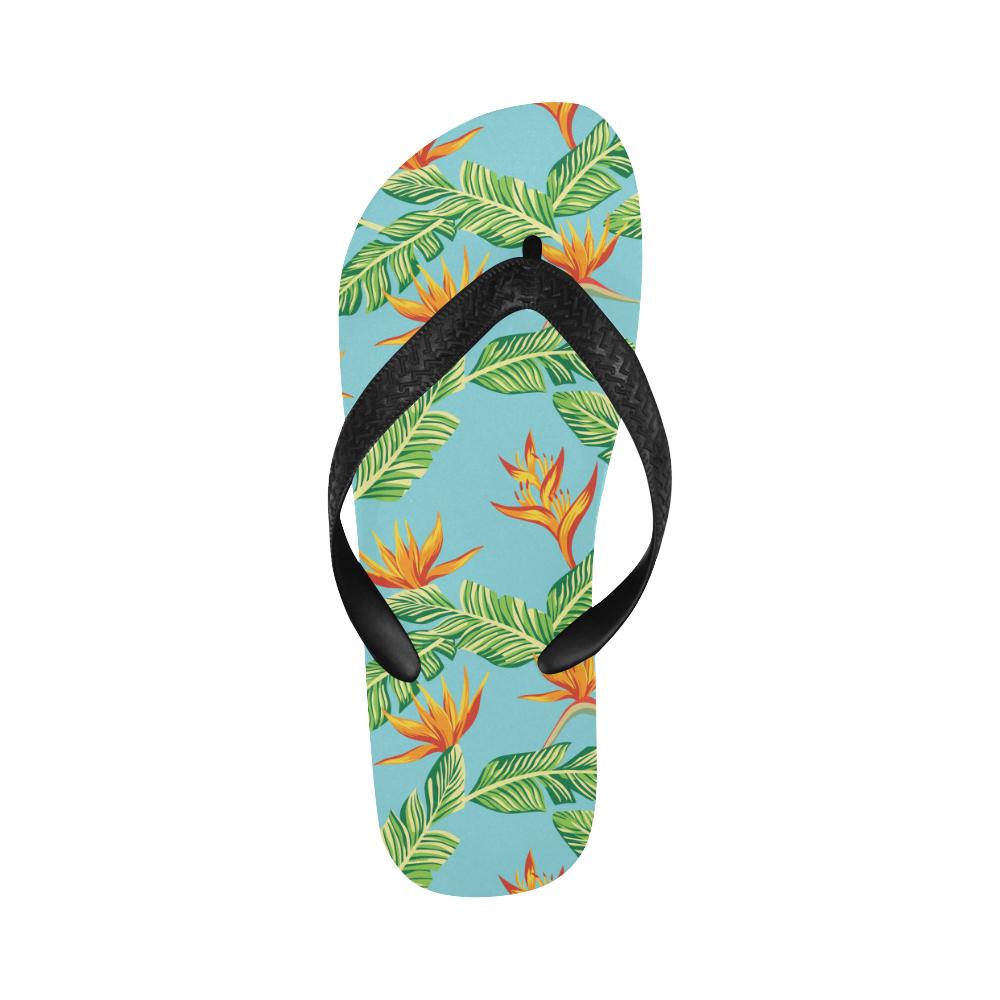 Bird Of Paradise Pattern Print Design BOP04 Flip Flops-JorJune