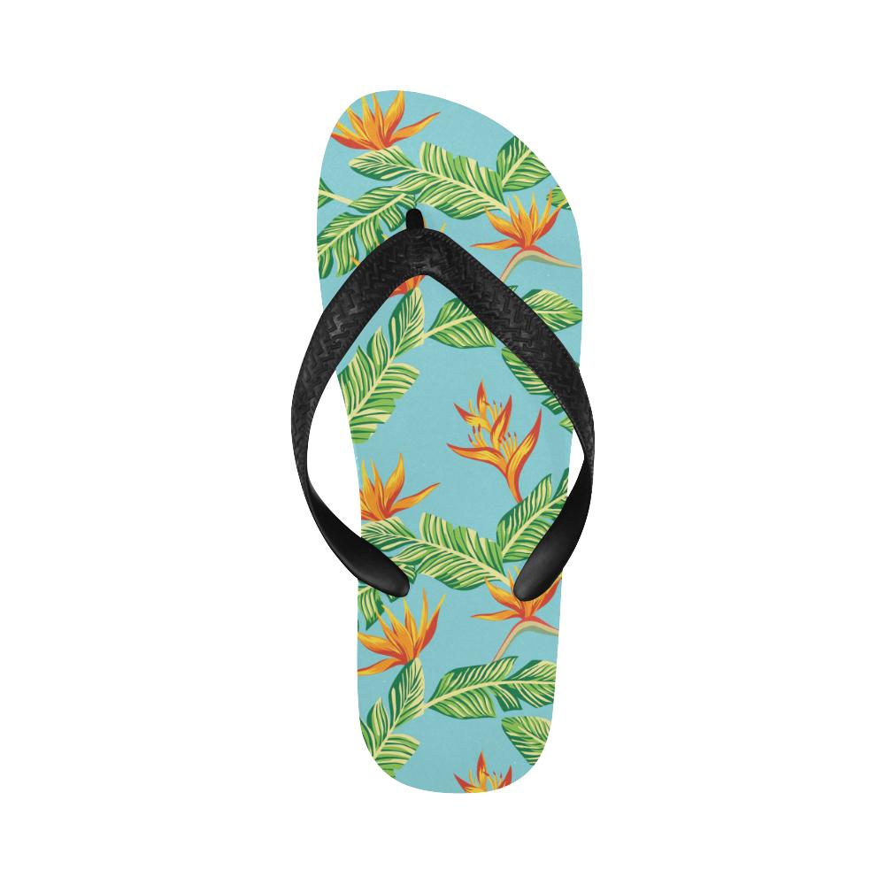 Bird Of Paradise Pattern Print Design BOP04 Flip Flops-JorJune
