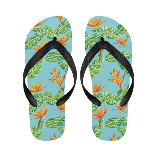 Bird Of Paradise Pattern Print Design BOP04 Flip Flops-JorJune