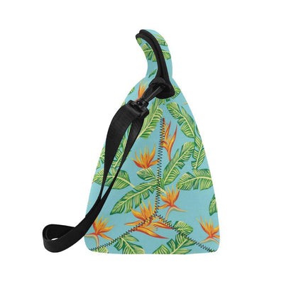 Bird Of Paradise Pattern Print Design BOP04 Neoprene Lunch Bag-JorJune