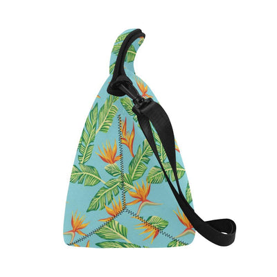 Bird Of Paradise Pattern Print Design BOP04 Neoprene Lunch Bag-JorJune