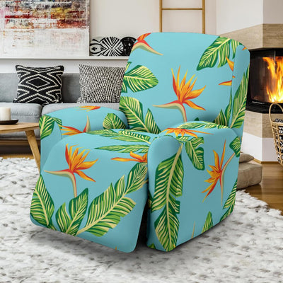 Bird Of Paradise Pattern Print Design BOP04 Recliner Slipcover-JORJUNE.COM