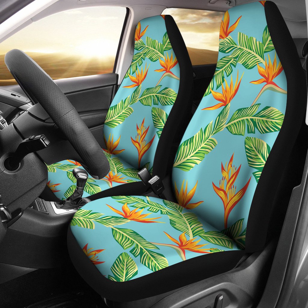 Bird Of Paradise Pattern Print Design BOP04 Universal Fit Car Seat Covers