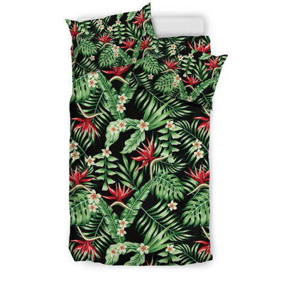 Bird Of Paradise Pattern Print Design BOP05 Duvet Cover Bedding Set-JORJUNE.COM