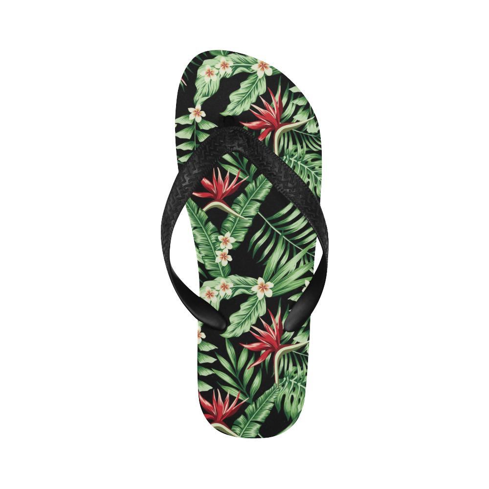 Bird Of Paradise Pattern Print Design BOP05 Flip Flops-JorJune