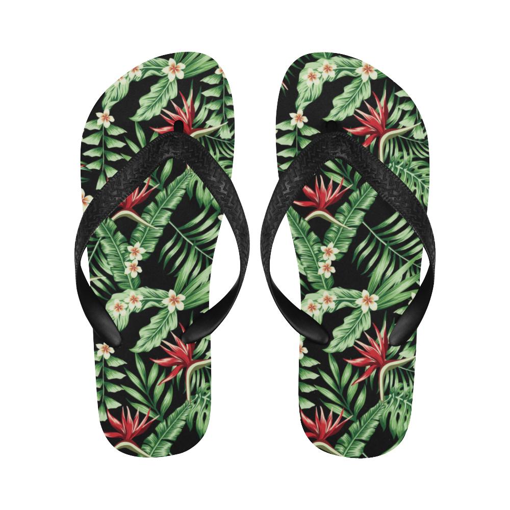 Bird Of Paradise Pattern Print Design BOP05 Flip Flops-JorJune