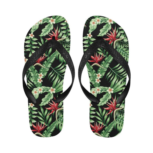Bird Of Paradise Pattern Print Design BOP05 Flip Flops-JorJune