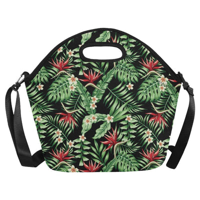 Bird Of Paradise Pattern Print Design BOP05 Neoprene Lunch Bag-JorJune