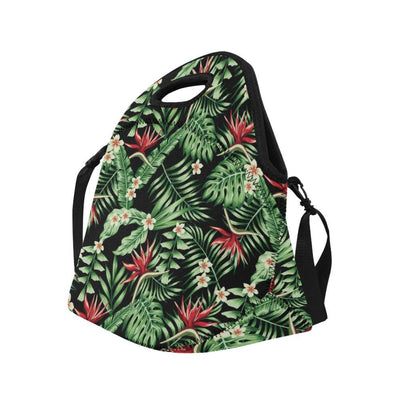 Bird Of Paradise Pattern Print Design BOP05 Neoprene Lunch Bag-JorJune