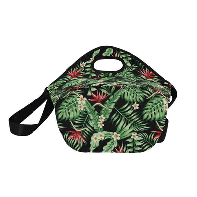 Bird Of Paradise Pattern Print Design BOP05 Neoprene Lunch Bag-JorJune