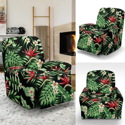 Bird Of Paradise Pattern Print Design BOP05 Recliner Slipcover-JORJUNE.COM