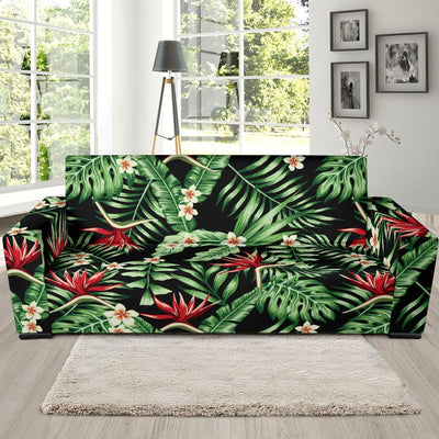 Bird Of Paradise Pattern Print Design BOP05 Sofa Slipcover-JORJUNE.COM