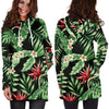 Bird Of Paradise Pattern Print Design BOP05 Women Hoodie Dress