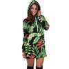 Bird Of Paradise Pattern Print Design BOP05 Women Hoodie Dress