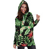 Bird Of Paradise Pattern Print Design BOP05 Women Hoodie Dress