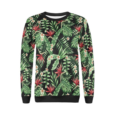 Bird Of Paradise Pattern Print Design BOP05 Women Long Sleeve Sweatshirt-JorJune