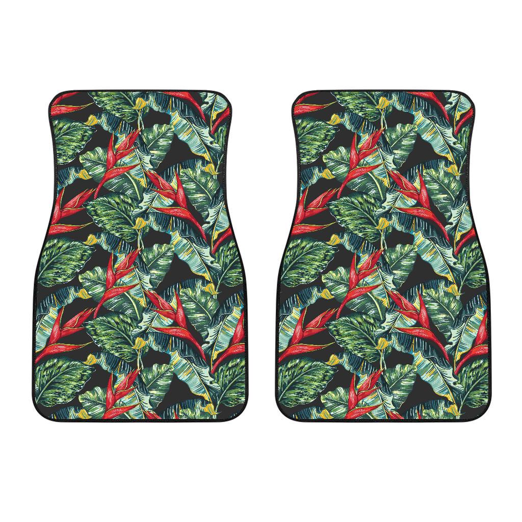 Bird Of Paradise Pattern Print Design BOP06 Car Floor Mats-JorJune