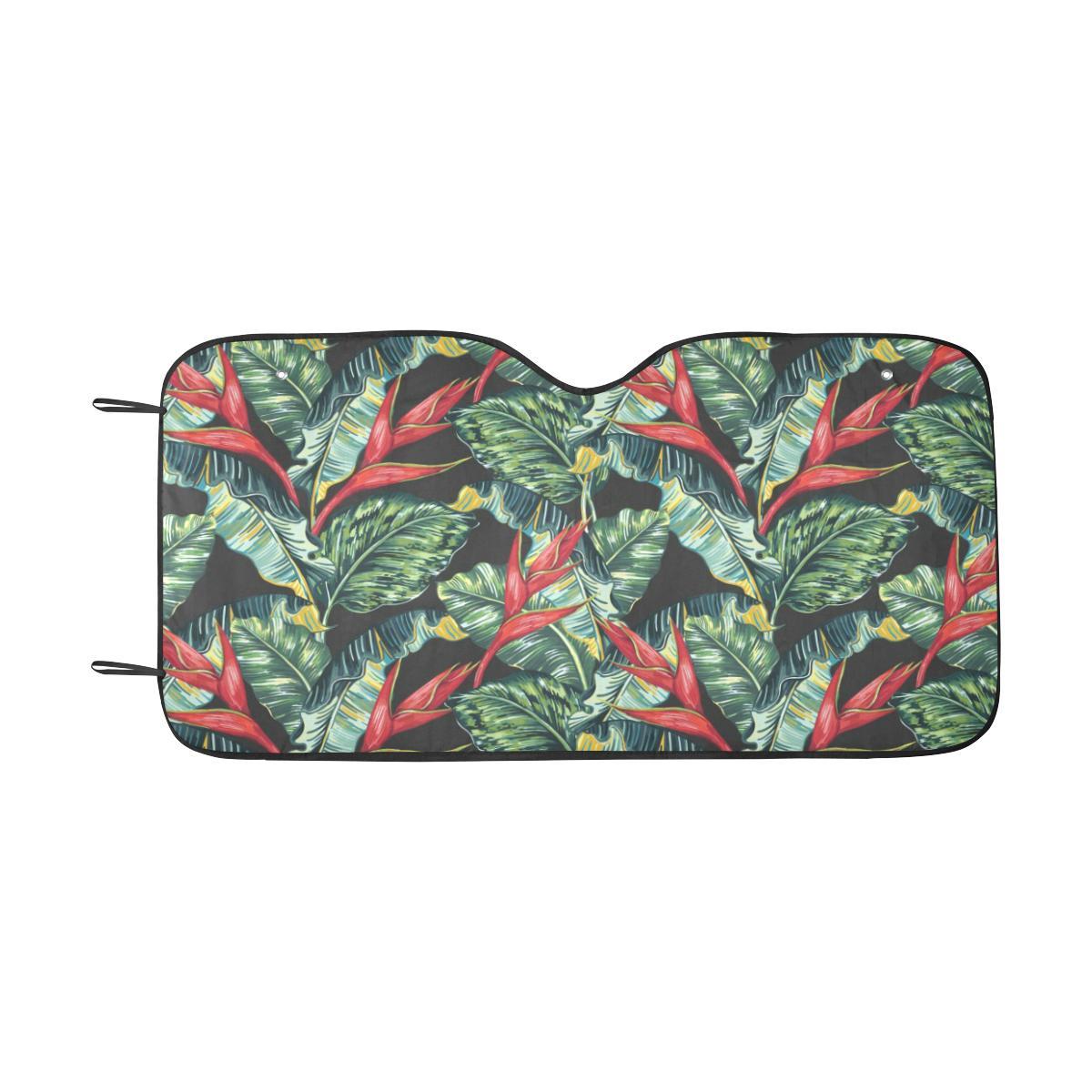 Bird Of Paradise Pattern Print Design BOP06 Car Sun Shade-JorJune