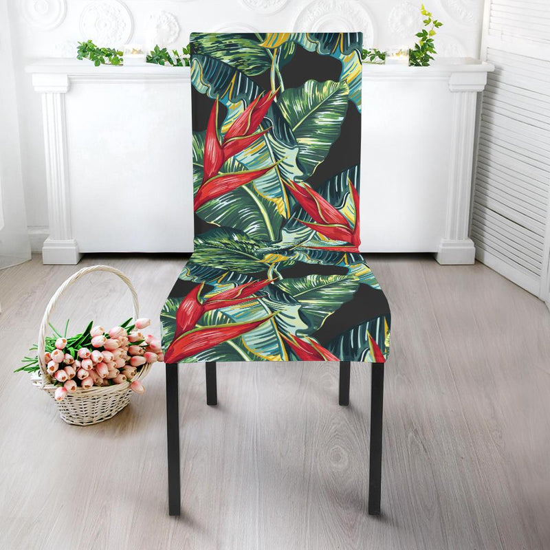 Bird Of Paradise Pattern Print Design BOP06 Dining Chair Slipcover-JORJUNE.COM