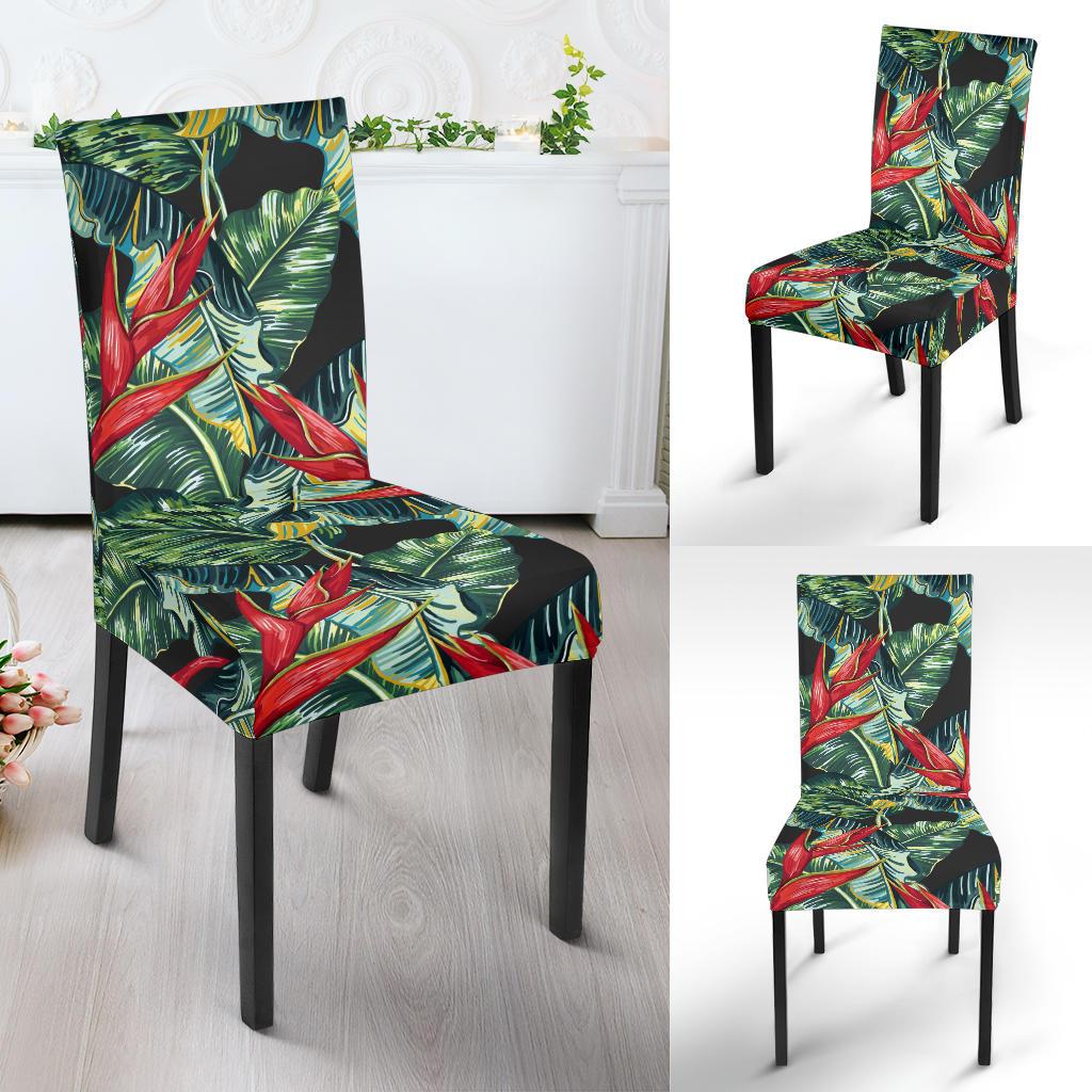 Bird Of Paradise Pattern Print Design BOP06 Dining Chair Slipcover-JORJUNE.COM
