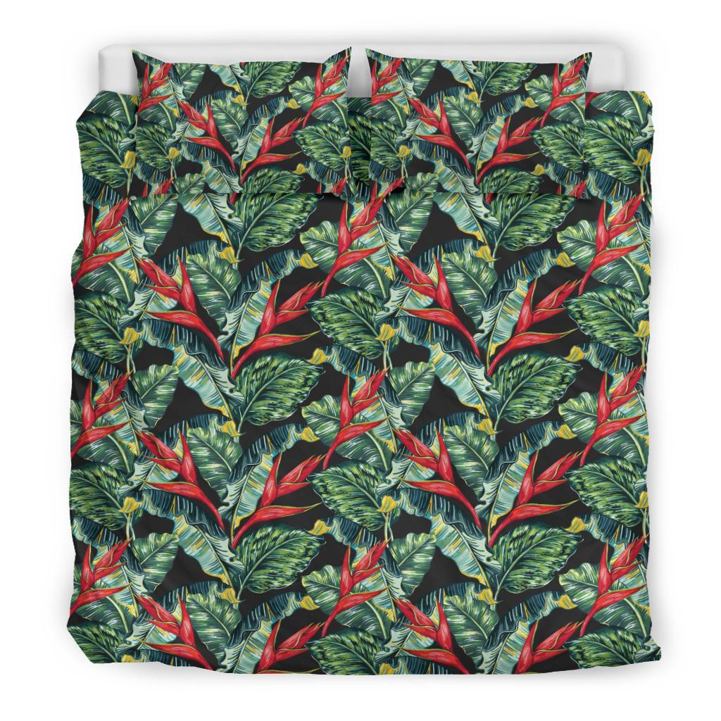Bird Of Paradise Pattern Print Design BOP06 Duvet Cover Bedding Set-JORJUNE.COM