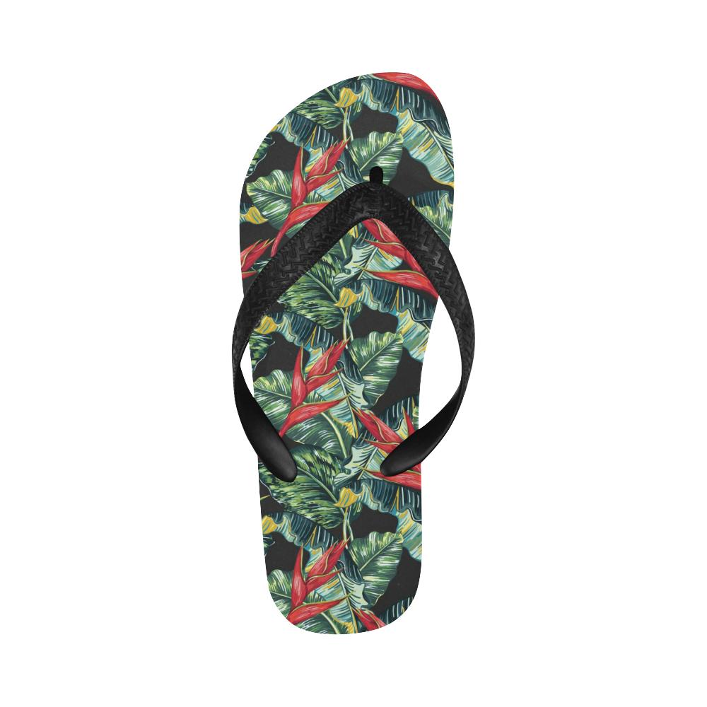 Bird Of Paradise Pattern Print Design BOP06 Flip Flops-JorJune