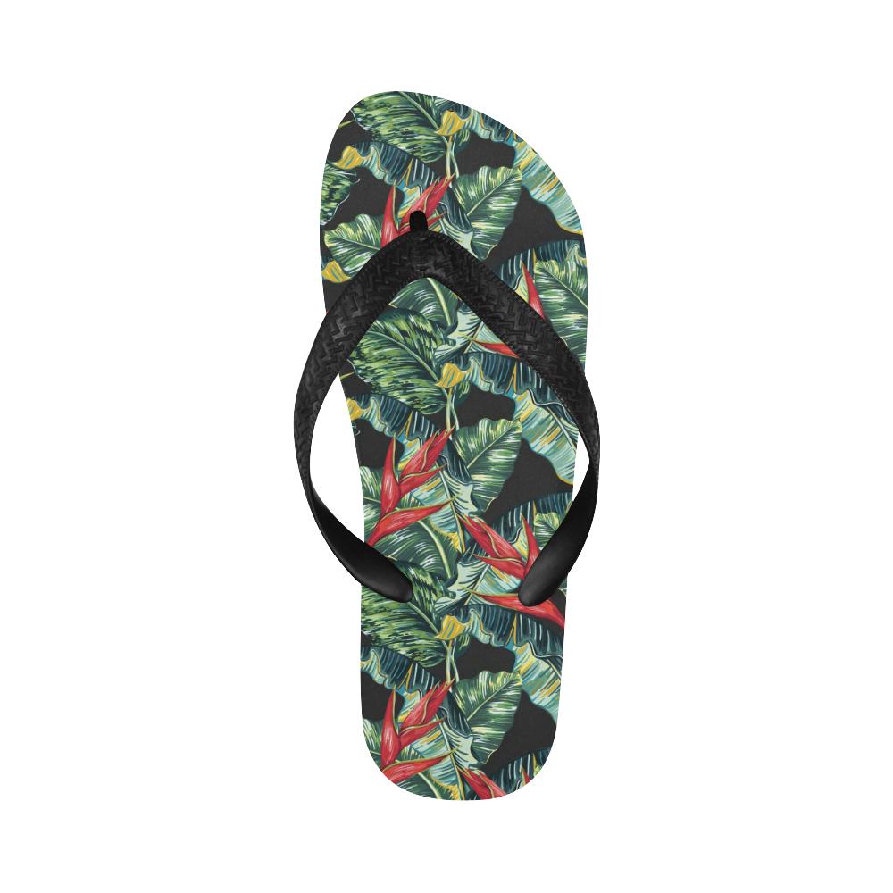 Bird Of Paradise Pattern Print Design BOP06 Flip Flops-JorJune