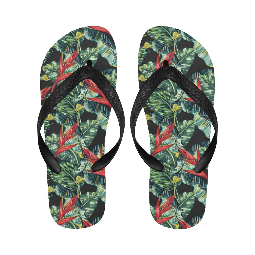 Bird Of Paradise Pattern Print Design BOP06 Flip Flops-JorJune