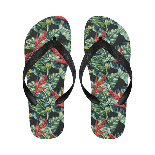 Bird Of Paradise Pattern Print Design BOP06 Flip Flops-JorJune