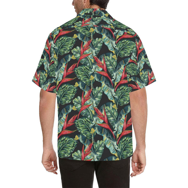 Bird Of Paradise Pattern Print Design BOP06 Men Hawaiian Shirt-JorJune