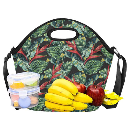 Bird Of Paradise Pattern Print Design BOP06 Neoprene Lunch Bag-JorJune
