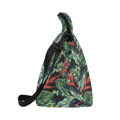 Bird Of Paradise Pattern Print Design BOP06 Neoprene Lunch Bag-JorJune
