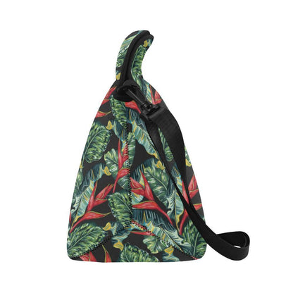 Bird Of Paradise Pattern Print Design BOP06 Neoprene Lunch Bag-JorJune
